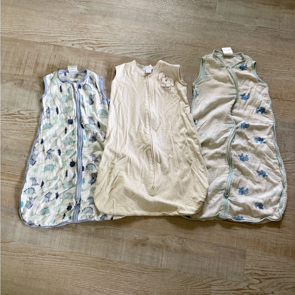 Baby Sleep Sack in Blues and Tan